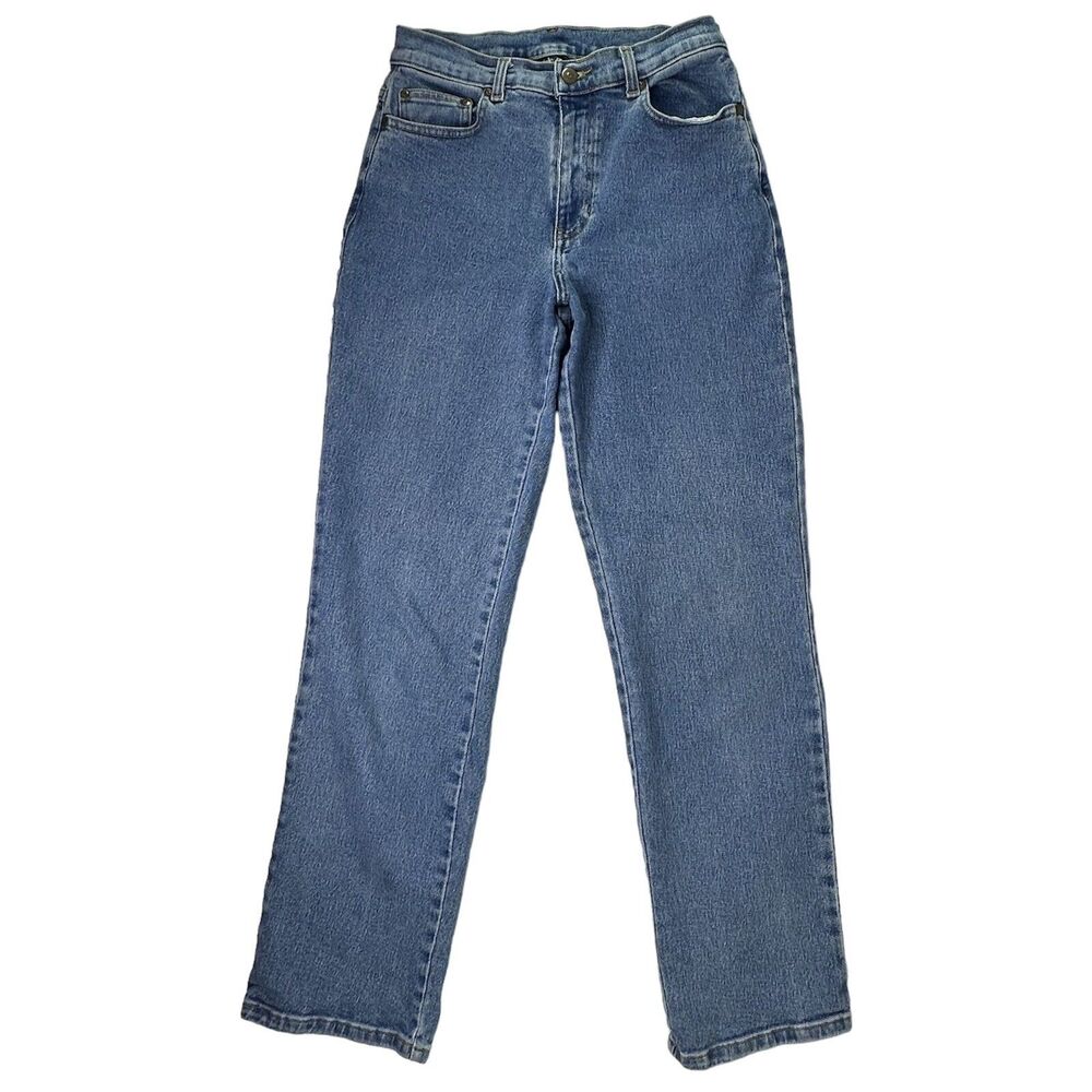 Y2K Blue Jeans Style & Co Womens Sz 6 Mid Rise‎ Straight Boot Cut Blue Denim
